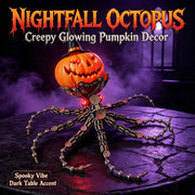 punkbuild steampunk mechanical octopus metal model kit with pumpkin head, unique halloween gift for adults  (2400+ pcs)