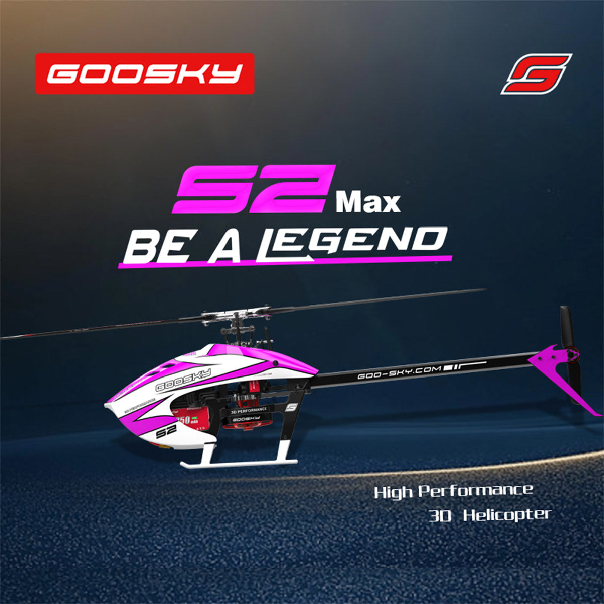 GOOSKY Legend S2 MAX 2.4G 6CH Dual Brushless 3D Stunt RC Helicopter