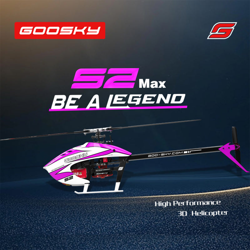 GOOSKY Legend S2 MAX 2.4G 6CH Dual Brushless 3D Stunt RC Helicopter - EngineDIY