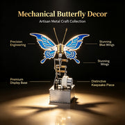mechanical bionic butterfly 3d metal kinetic sculpture model for desktop display & collection (finished)
