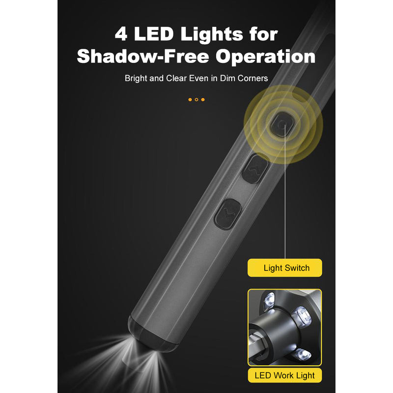 68-in-1 Precision Electric Screwdriver DIY Tools Set with LED Light for Models & Electronics