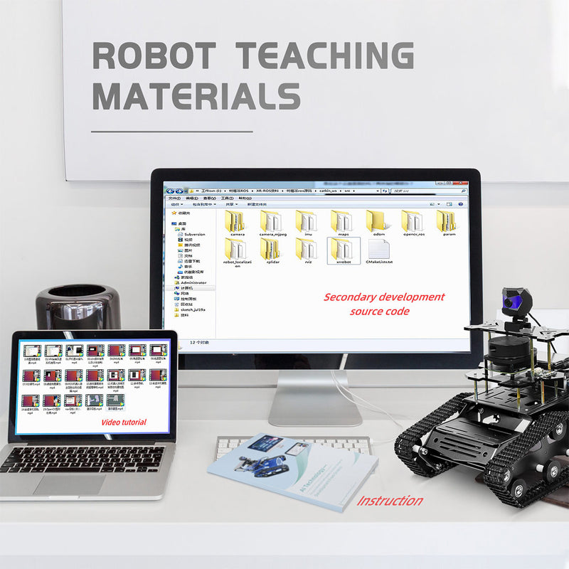 ROS Intelligent Tracked Robot Car Kit with LiDAR SLAM, Autonomous Navigation & Path Planning - EngineDIY