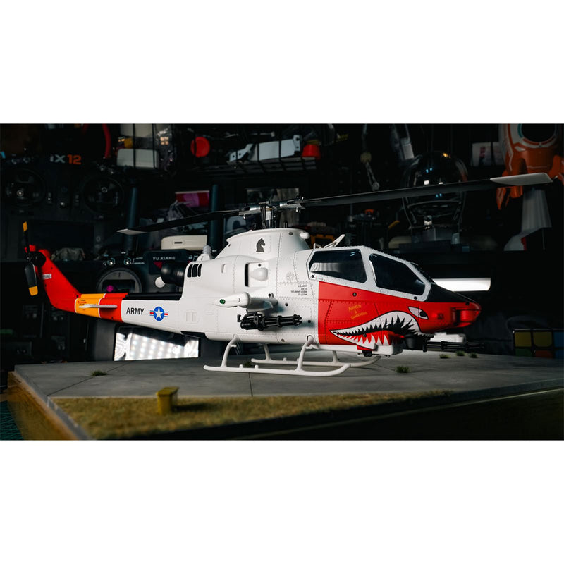 yu xiang f112s ah-1 cobra attack rc helicopter 2.4g 9ch 200 class military airplane rtf version