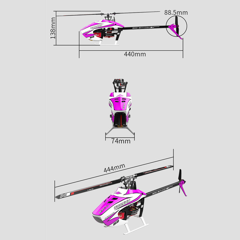 GOOSKY Legend S2 MAX 2.4G 6CH Dual Brushless 3D Stunt RC Helicopter - EngineDIY