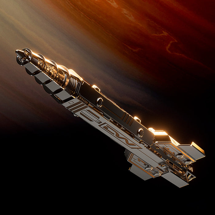 Mechanical Assembly Space Starship Pen with Magnetic Floating Base - Desk Decoration &amp; Gift Set for Students