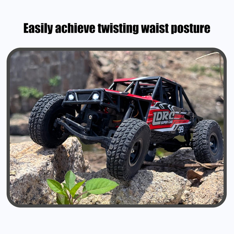 1/18 scale 2.4g 3ch 4wd tube chassis off-road rc car model with flip-up headlights