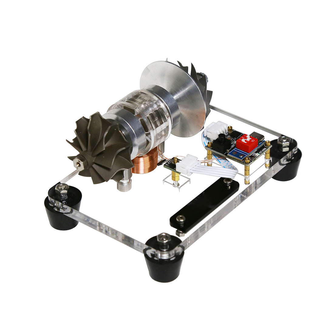 premium turbocharged brushless metal motor - high-speed aerospace engine model