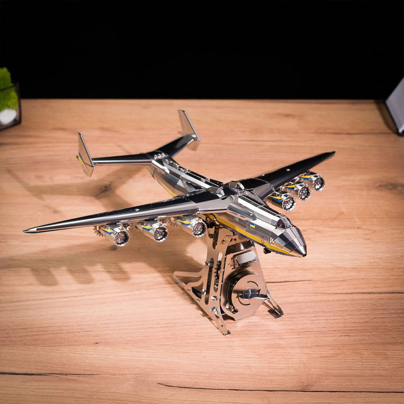 3d metal an-225 mriya aircraft model Kit, collectible desktop display for aviation lovers-270pcs