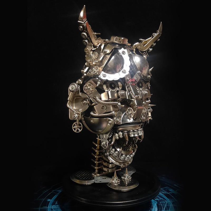 Hannya 3D DIY Mechanical Punk Japanese Ghast Mask Metal Assembly Model - EngineDIY