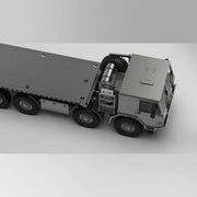 cnc built 1/18 scale rc military truck 8x8 all wheel drive crawler rtr
