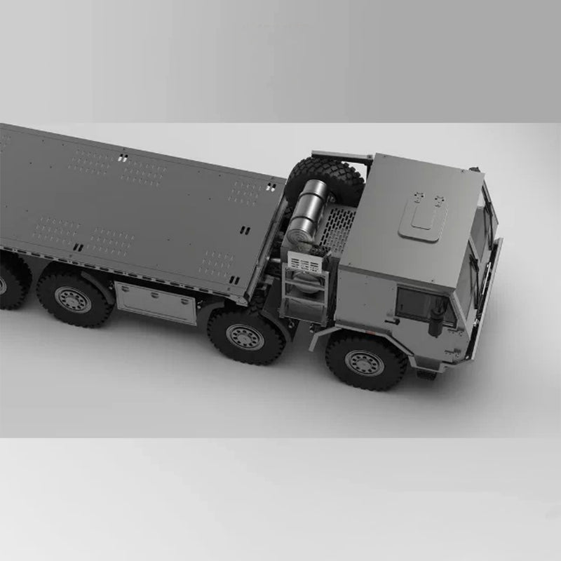 cnc built 1/18 scale rc military truck 8x8 all wheel drive crawler rtr