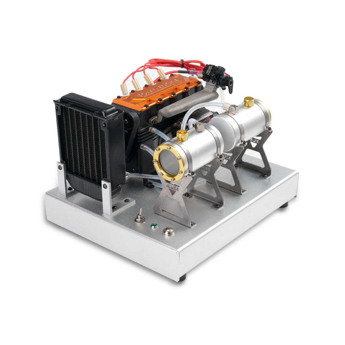 TOYAN FS-L400BGC 14CC Inline 4 Cylinder 4 Stroke OHC L4 Water-cooled Gasoline Engine Model for RC Model Car Ship Airplane - EngineDIY