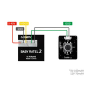 CaddxFPV Ratel2 Low latency Camera for T1 and T2 VTOL Fixed-Wing Aircraft