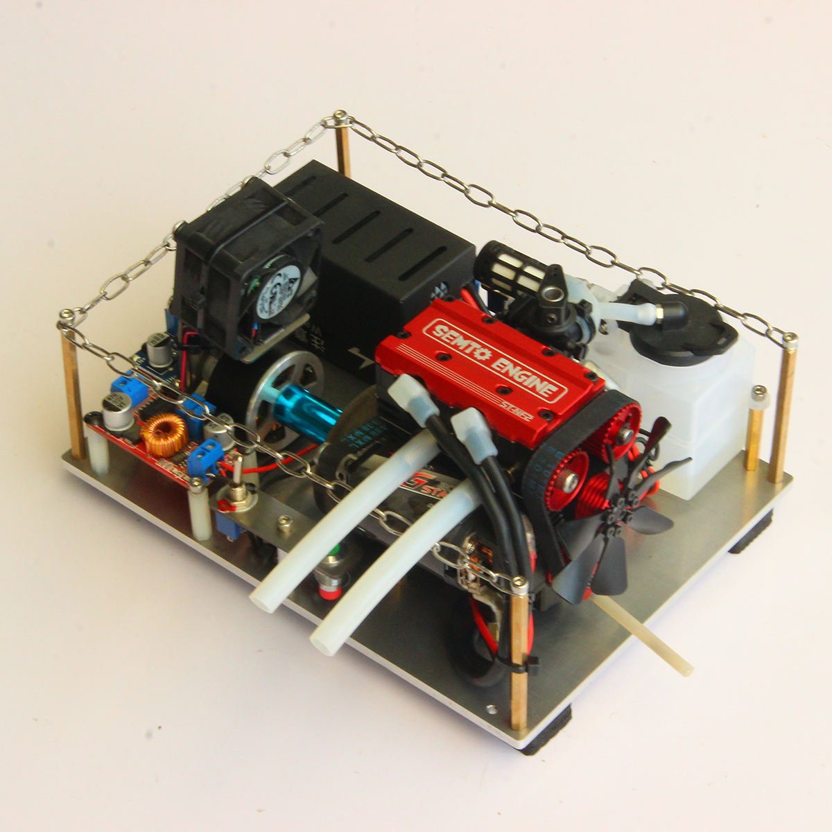 SEMTO ST-NF2 L2 Mini Gasoline Engine Model with 12V Generator & Stabil ...