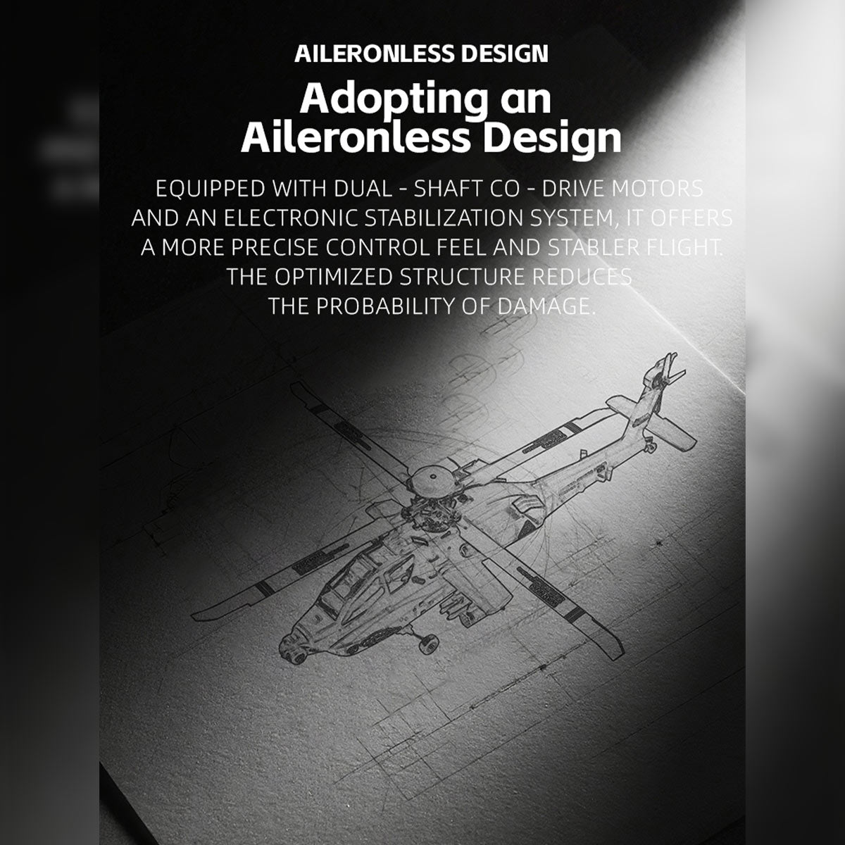 wolfbush & yu xiang f11-n ah64 apache rc helicopter – 1/32 scale 2.4g 6ch coaxial dual rotor with optical flow altitude hold