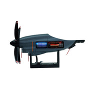 1/6 Scale C130 FMD 3D-Printed Variable-Pitch Turboprop Engine Model, STEM Educational Tool - EngineDIY