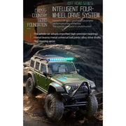 1/16 scale full-proportional rc crawler - entry-level performance, high-detail design