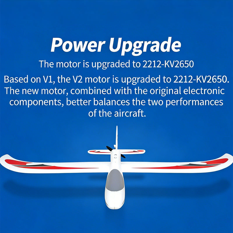 2.4g 4ch epp fixed wing rc glider, 1280mm large wingspan, jst connector, no reflex