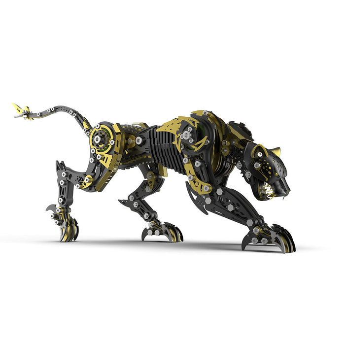 3d full-metal mechanical leopard model kit