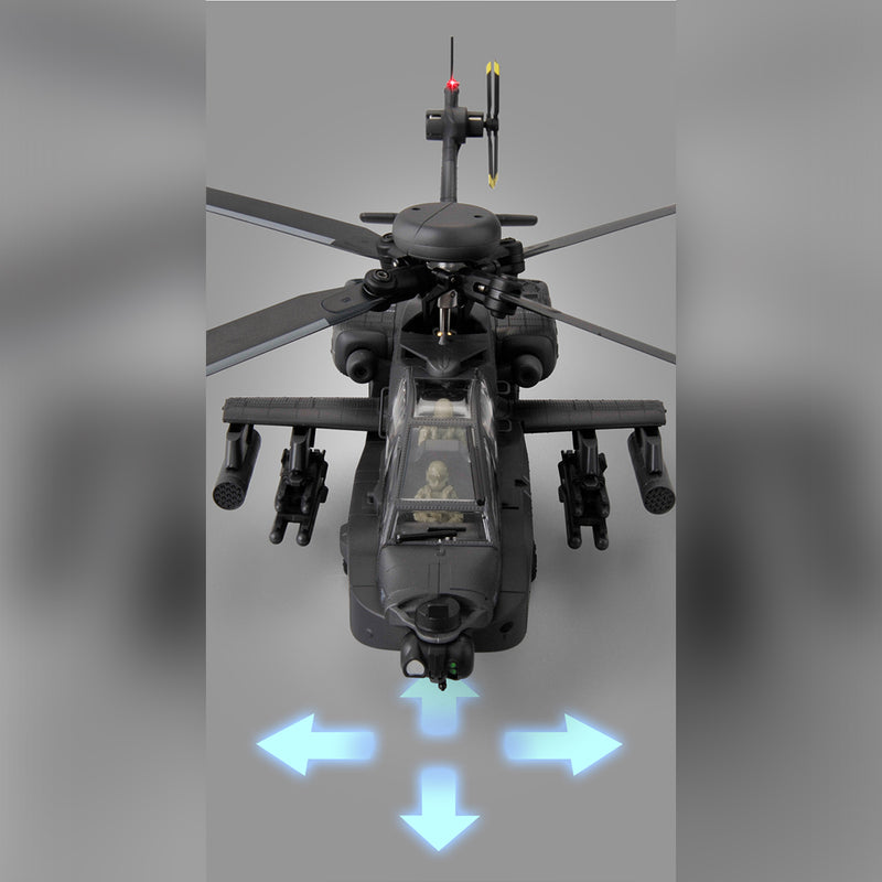 rc era c170 ah-64d 1/48 scale 2.4g 6ch flybarless military rc helicopter model with optical flow positioning, tof altitude hold, one-key inverted flight and brushless motor (rtf version)