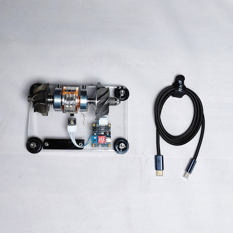 premium turbocharged brushless metal motor - high-speed aerospace engine model