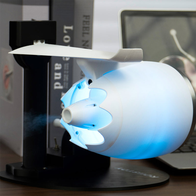 turbo jet engine desktop fan high-speed cooling with futuristic design
