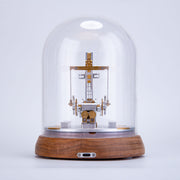 Travelling beam oil pumping machines model with North American black walnut base - EngineDIY