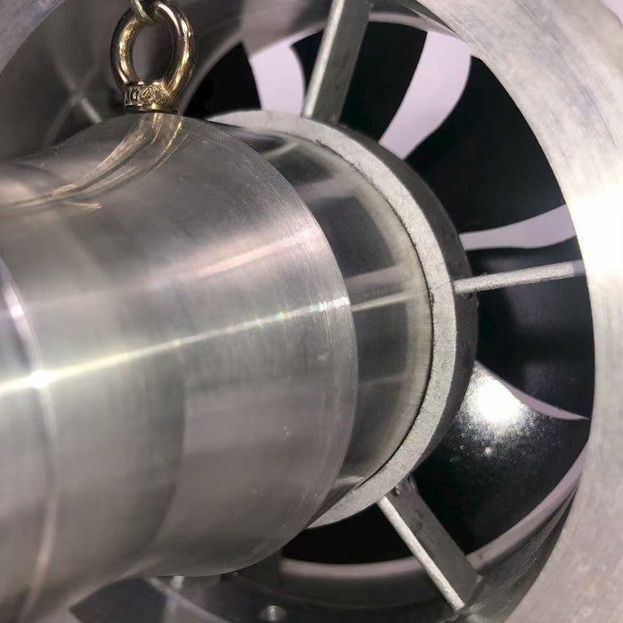 miniature turbofan engine model precision-crafted removable and maintainable jet engine with liquid gas combustion