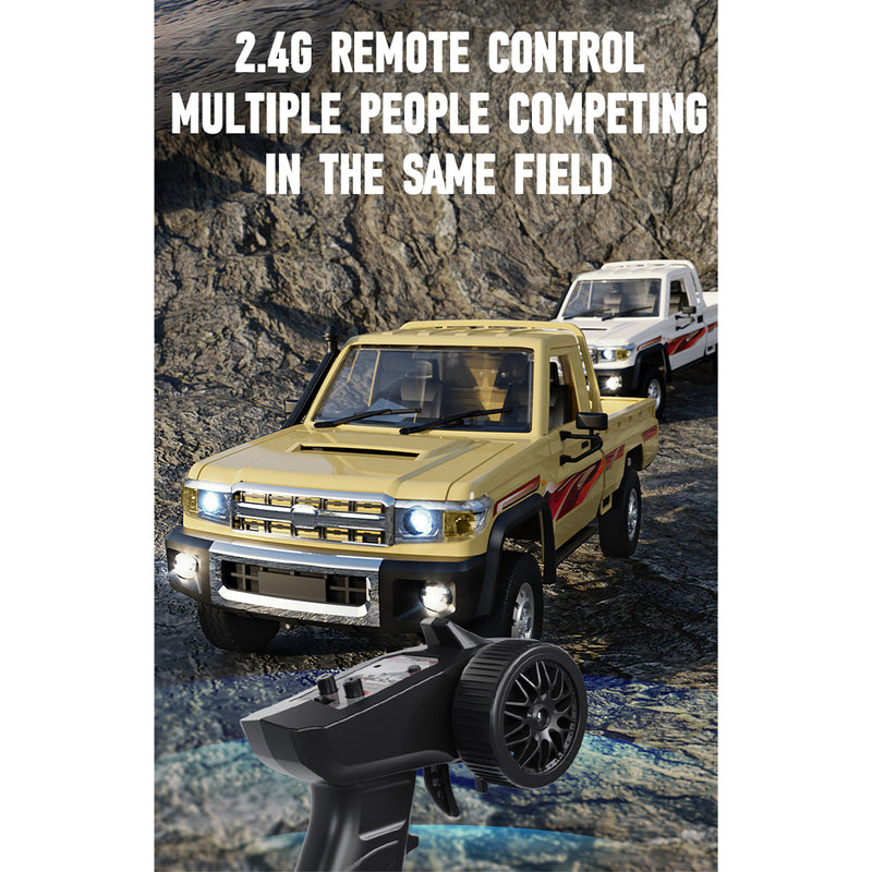 1/14 scale 2.4g full-proportional rc pickup truck with independent suspension and adjustable gear settings