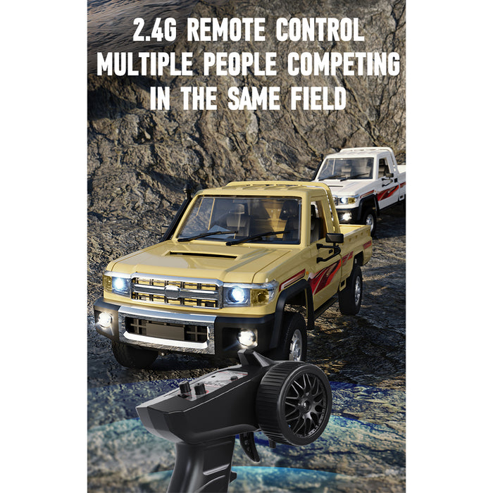 1/14 scale 2.4g full-proportional rc pickup truck with independent suspension and adjustable gear settings