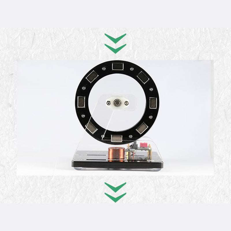 Small Hall Sensor Motor Model - Brushless Ferris Wheel Demonstrator, Bedini Style - Low Power Consumption High Speed Tech Desk Decor - EngineDIY