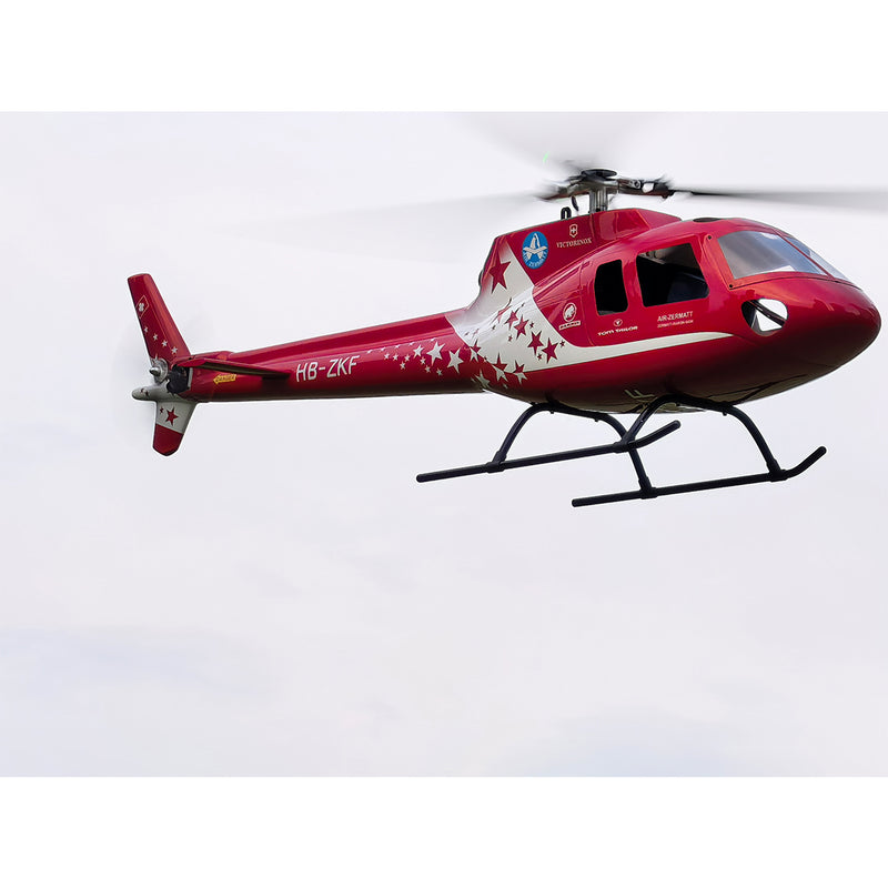 FLISHRC Eurocopter AS350 500-Class RC Helicopter 2.4G 6CH with L7 Flight Controller & 4-Mode GPS Positioning – RTF Version - EngineDIY