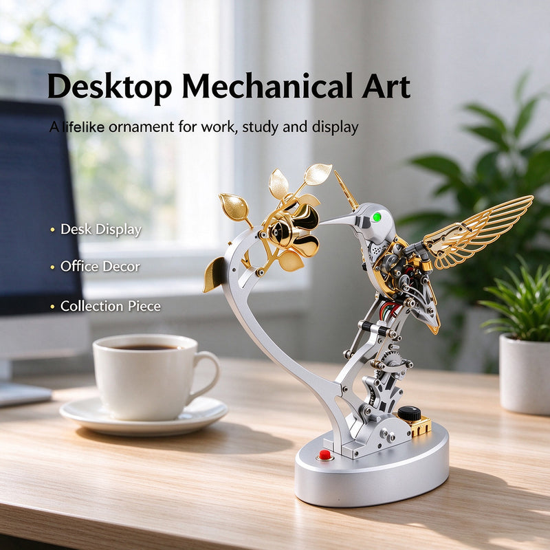 teching mechanical hummingbird model steampunk diy metal assembly kit