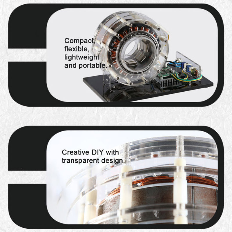 shaftless pump-push inner-rotor motor model, high-tech teaching demo device