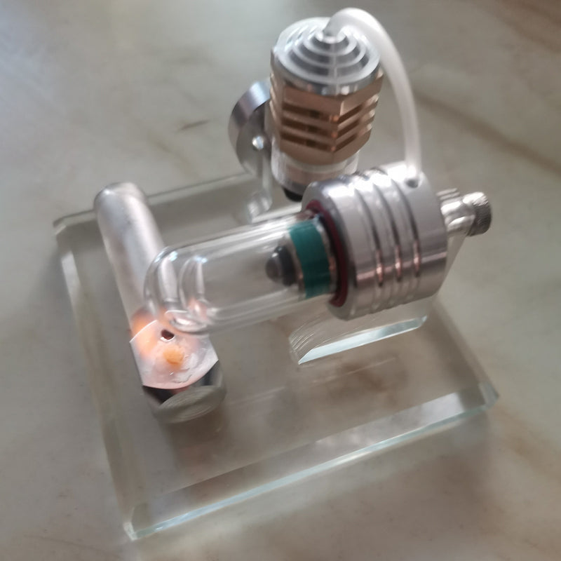 hot air single cylinder stirling engine model-enginediy