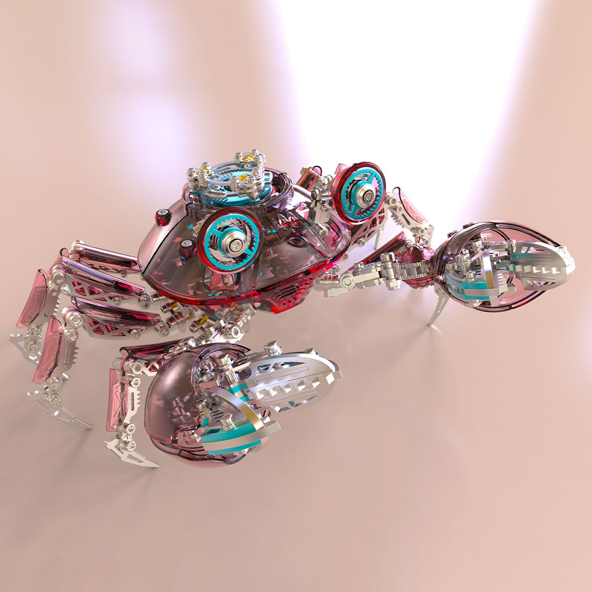 3d metal mechanical crab assembly model kit 