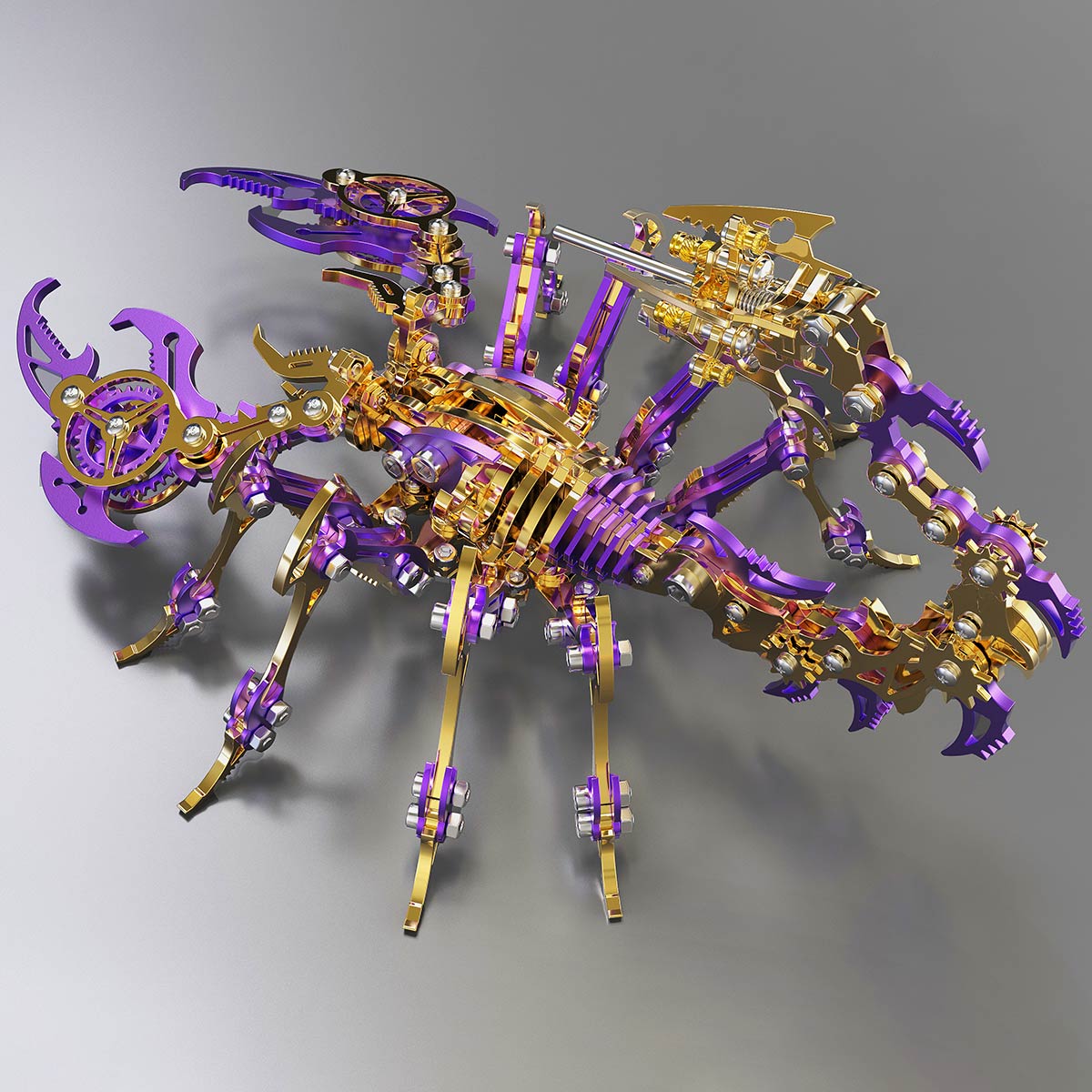 3d metal mechanical scorpion model kit 