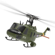 YU XIANG F07-V 1/34 Scale UH-1 Huey 2.4G 6CH Brushless Direct-Drive Flybarless RC Helicopter Model Mode 1/Mode 2 Switchable (RTF Version)