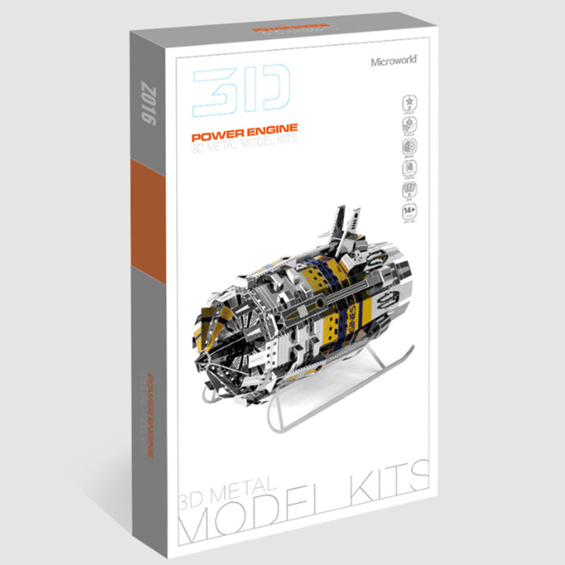 3d Model Engine Kit 3D Metal Engine Assembly Model Kit for Science Education Lovers - EngineDIY