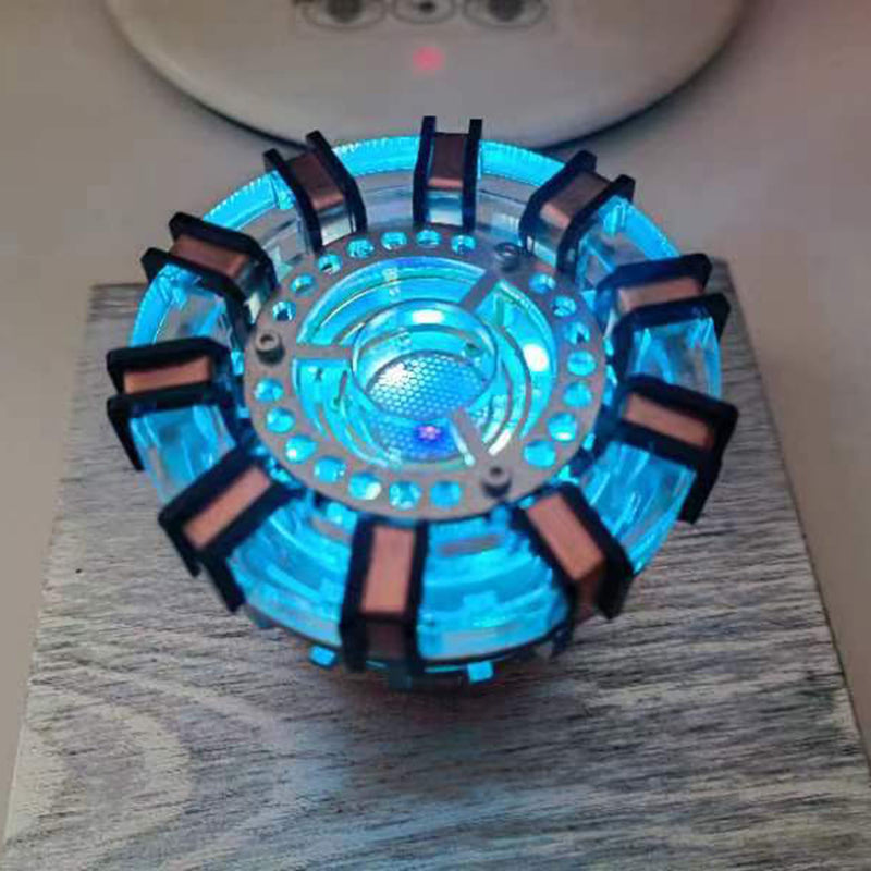 Magnetic Levitation Reactor with Light and Wooden Base Creative Sci-Tech Model - EngineDIY
