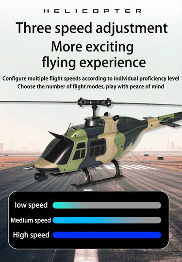 C138 1/33 Scale BELL 206 Helicopter 2.4G 6CH Single-propeller Flybarless Helicopter