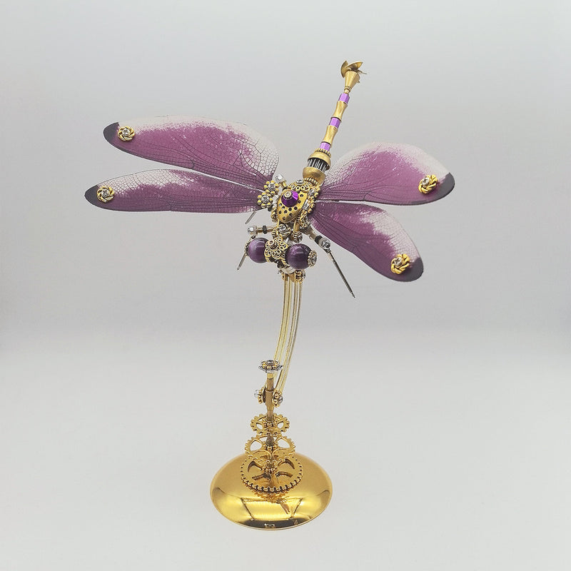 3D Metal Steampunk Insect Assembly Model Kit with Magnetic Display Base - EngineDIY