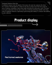 3D Metal Steampunk Seahorse Music Box Assembly Model Kit 