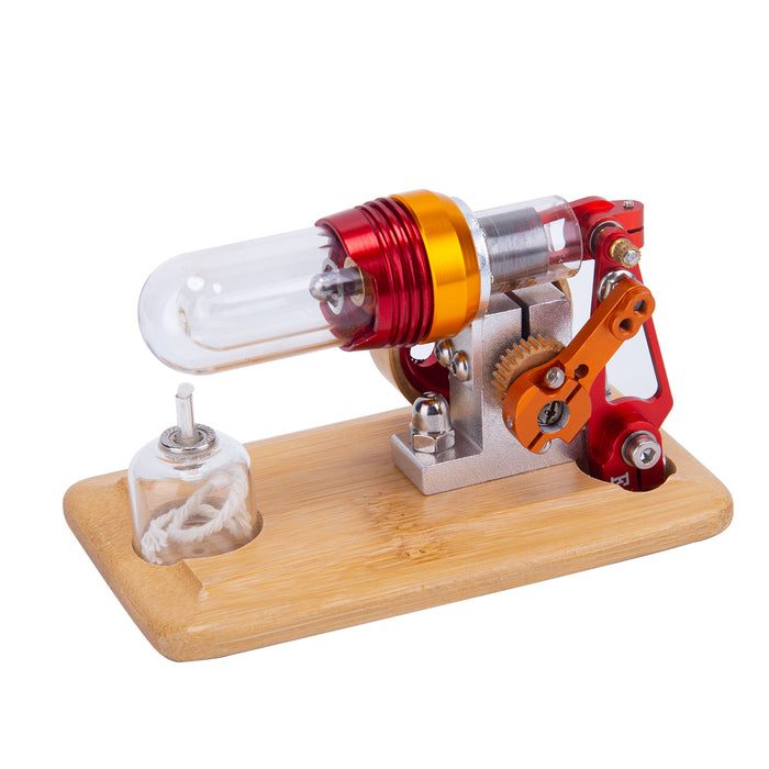 ENJOMOR Mini Free Piston Stirling Engine Hot Air External Combustion Engine Model STEM Toy