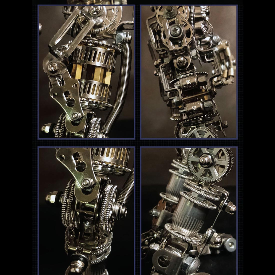 3D DIY Metal Futuristic Mech Skeleton Model Kit, Creative Trendy Display-1250PCS - EngineDIY