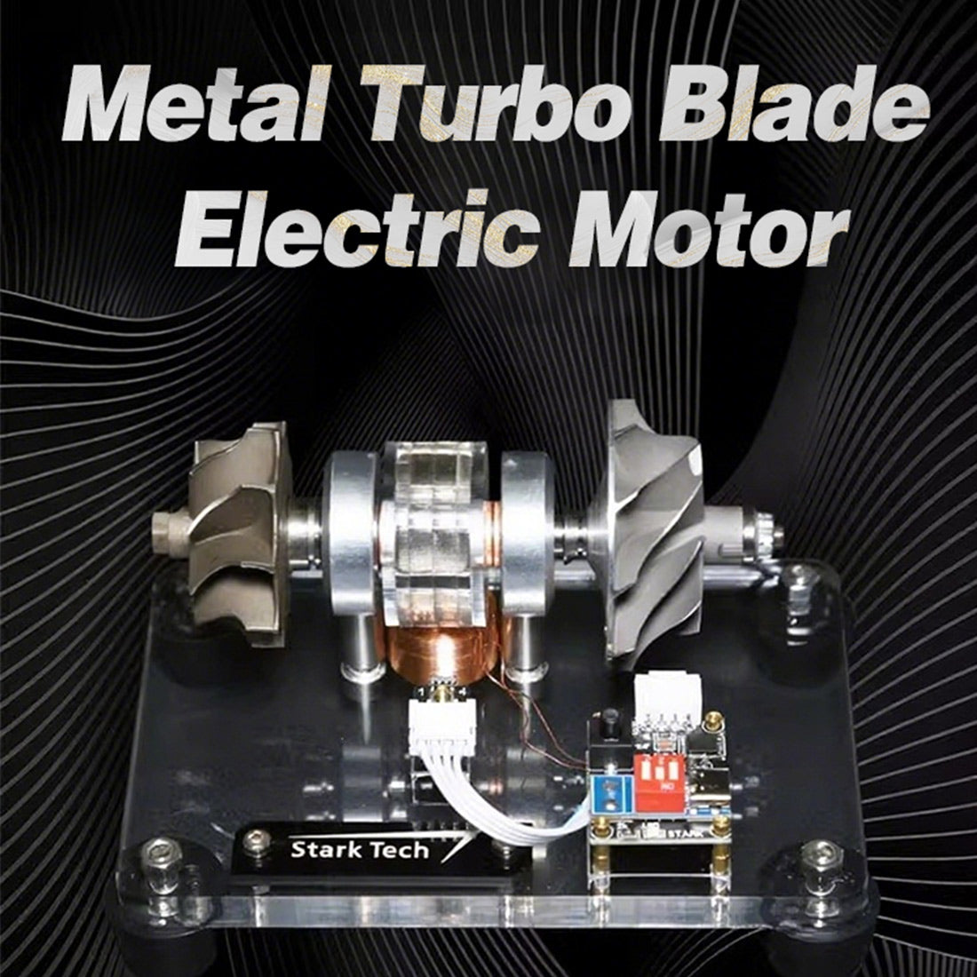 premium turbocharged brushless metal motor - high-speed aerospace engine model