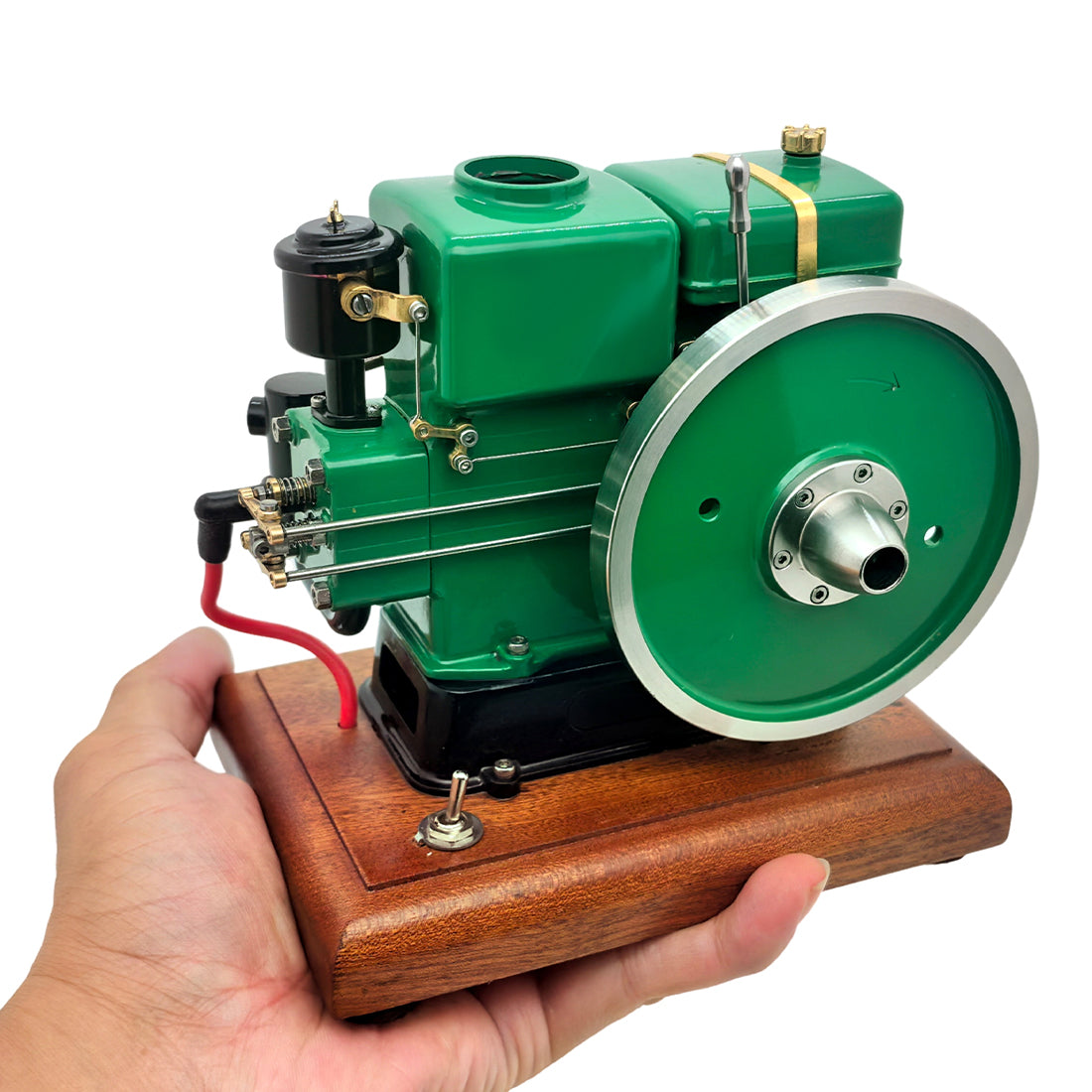 retrol & okmo 916 hit and miss engine model four-stroke stationary vintage farm internal combustion gasoline engine rtr