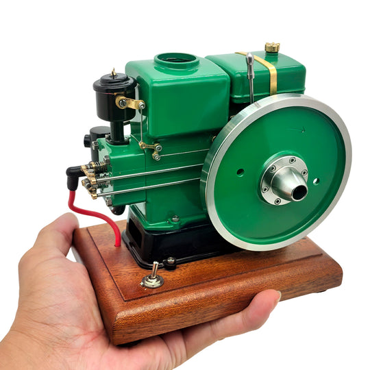 retrol & okmo 916 hit and miss engine model four-stroke stationary vintage farm internal combustion gasoline engine rtr