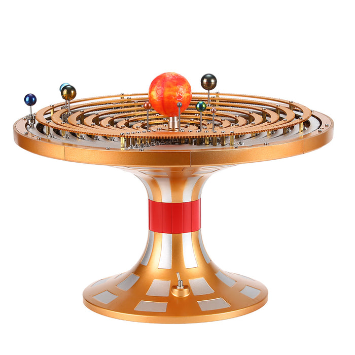 teching metal diy mechanical solar system model kit dynamic orbital desk ornament - 600+pcs