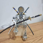 3d metal steampunk shining blade steel samurai model